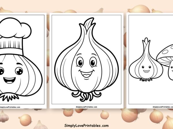 Garlic coloring pages featured image