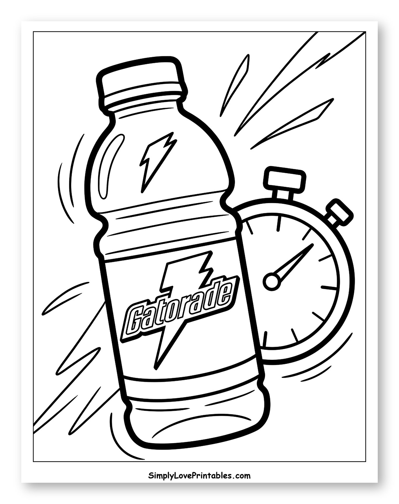 Gatorade Bottle and Stopwatch