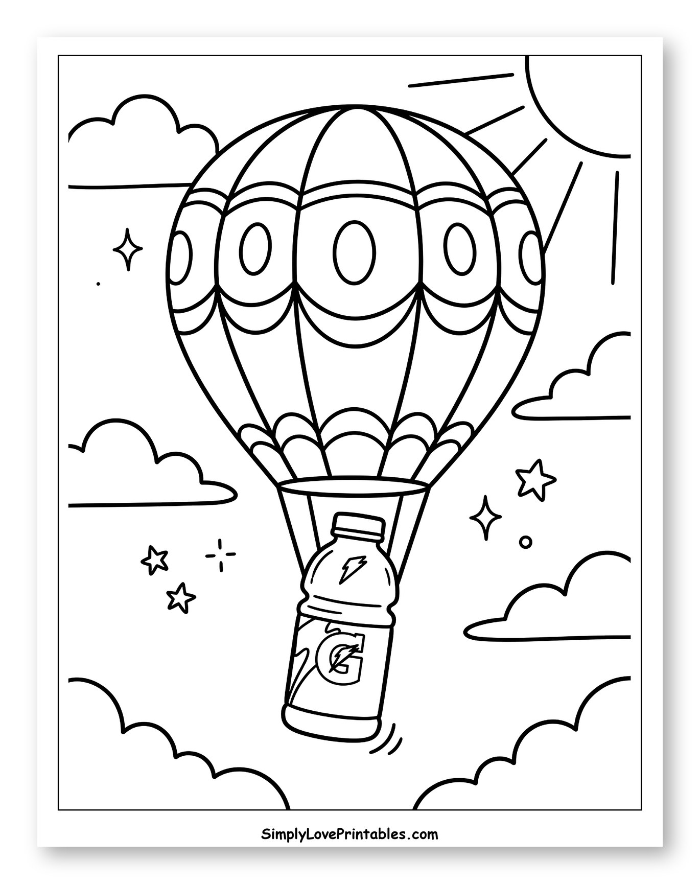 Gatorade Bottle Hot Air Balloon