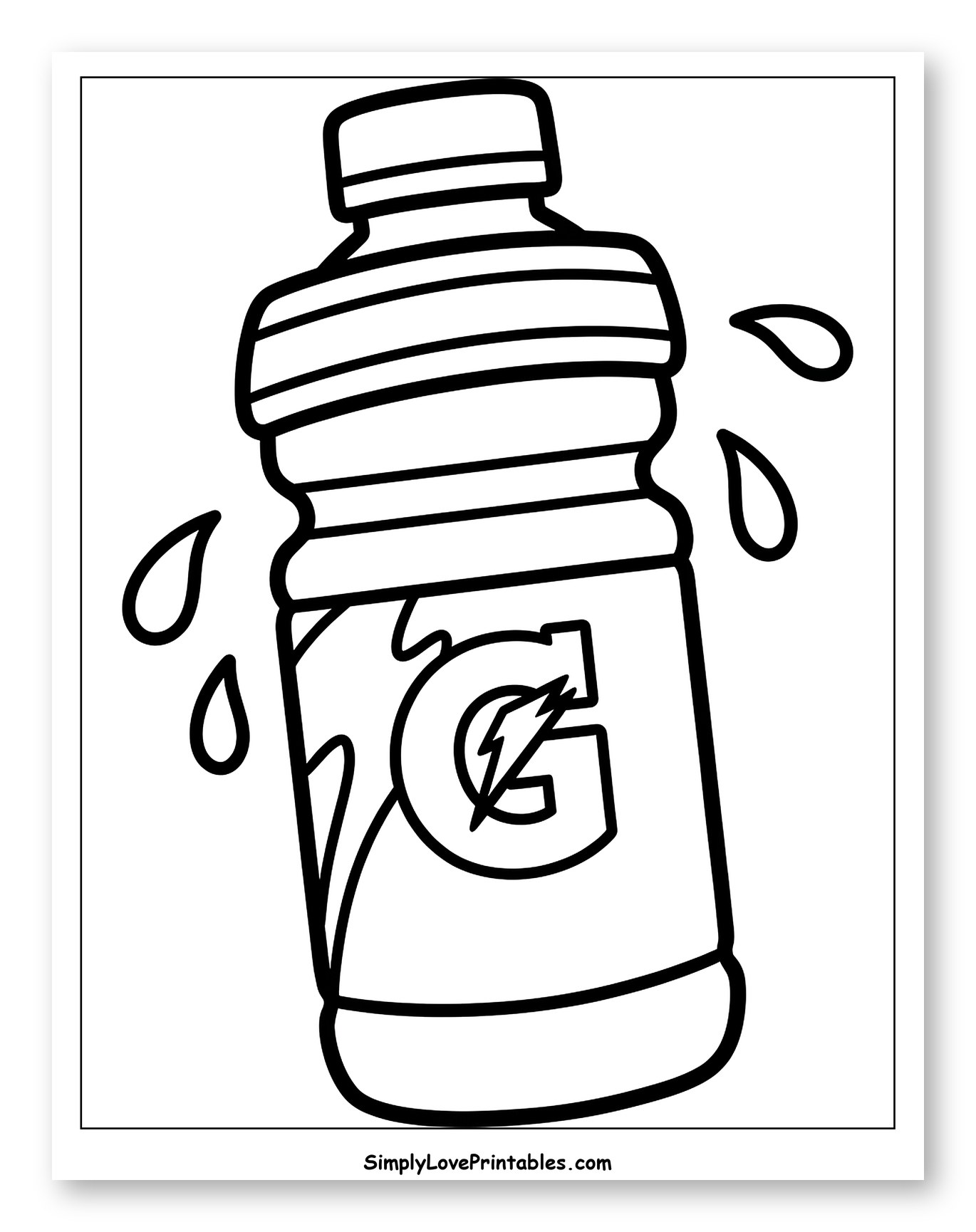 Gatorade Bottle with Sweat Drops