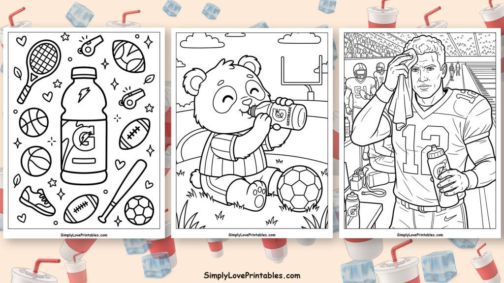 Gatorade coloring pages featured image
