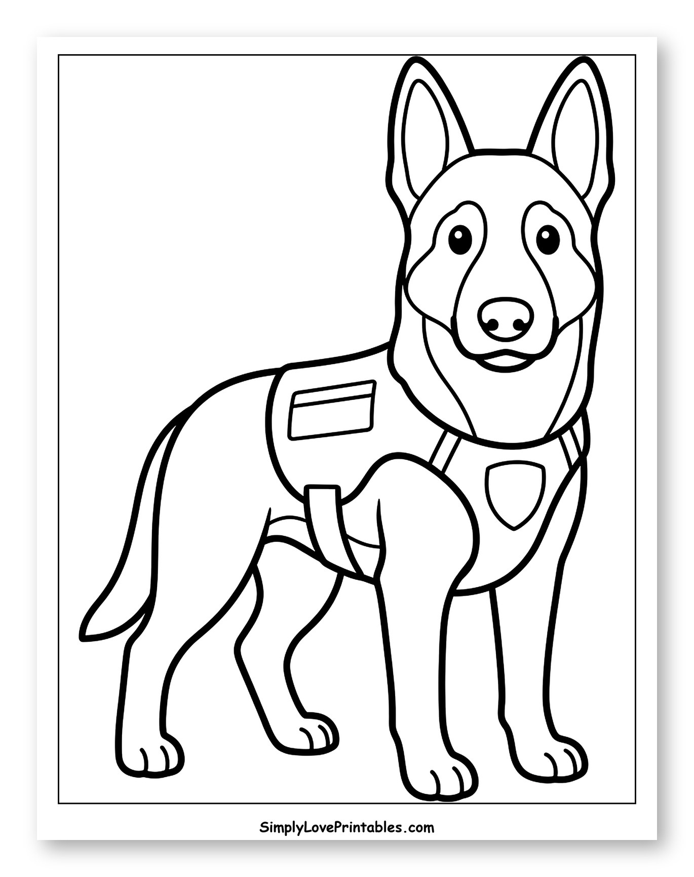 German Shepherd K9 Police Dog
