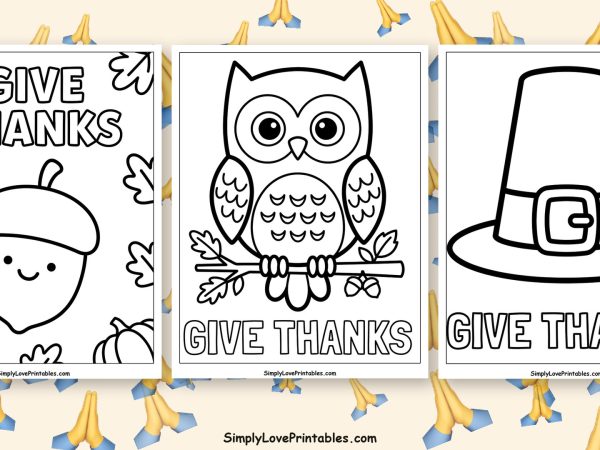 Give thanks coloring pages featured image