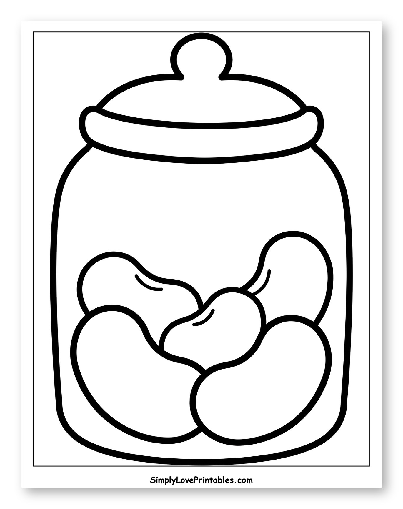 Glass Jar Full of Jelly Beans