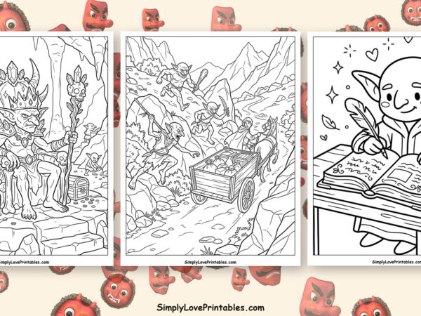 Goblin coloring pages featured image