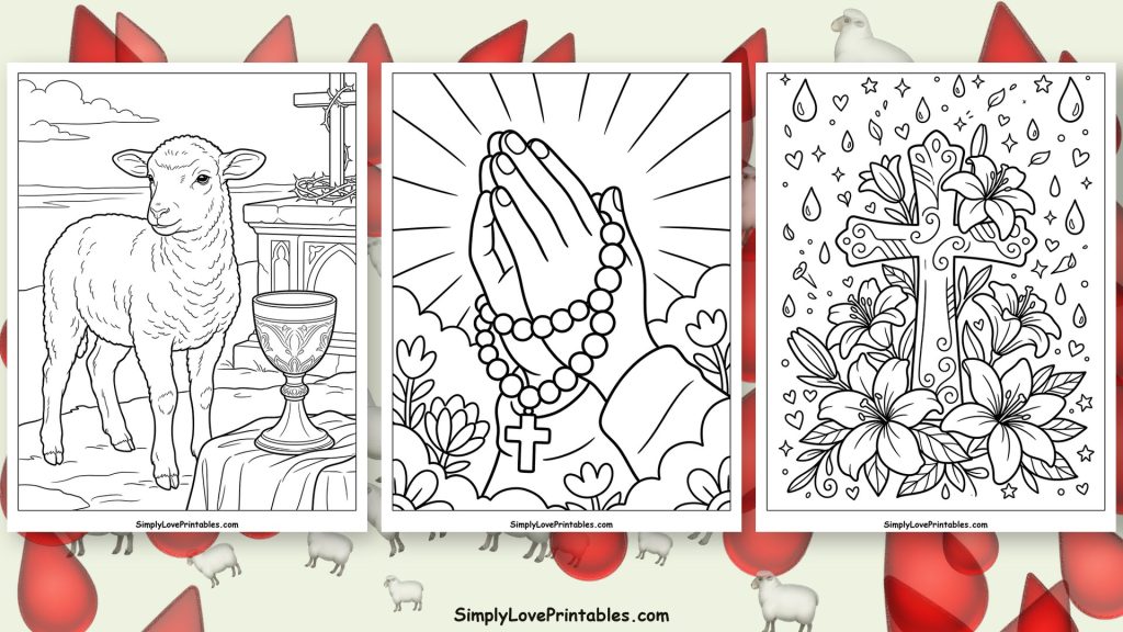 Good Friday coloring pages featured image