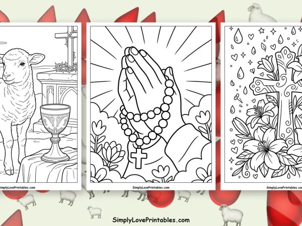 Good Friday coloring pages featured image
