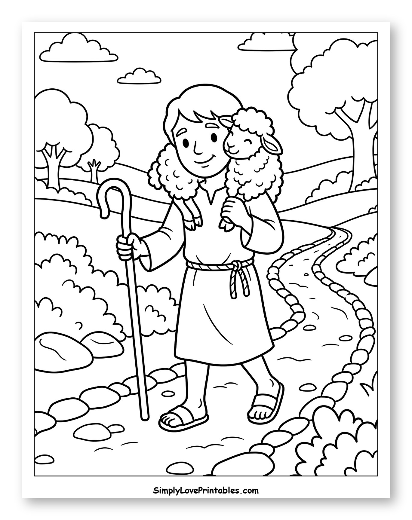 Good Shepherd Carrying a Lost Lamb
