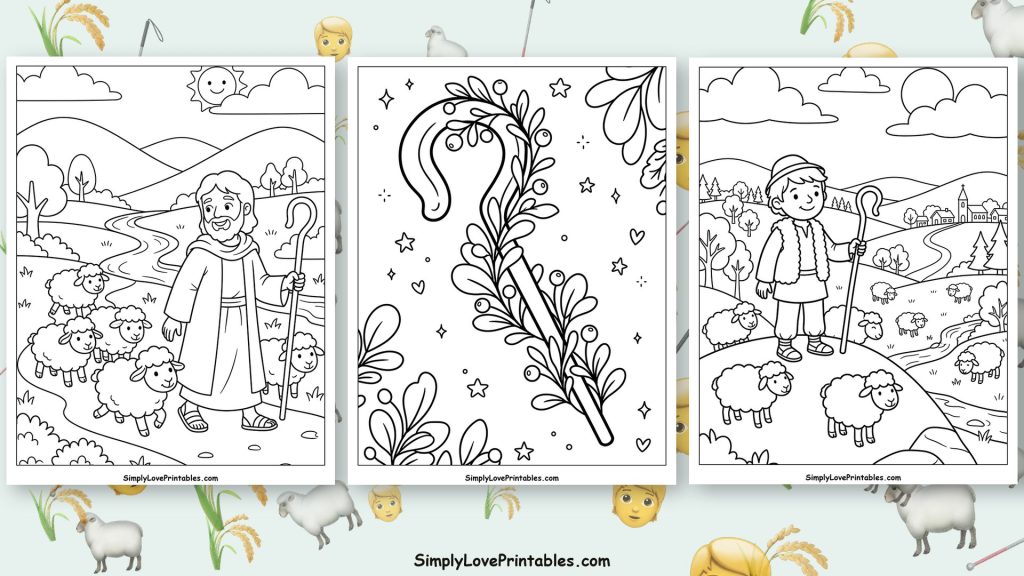 Good Shepherd coloring pages featured image