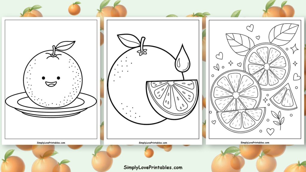 Grapefruit coloring pages featured image