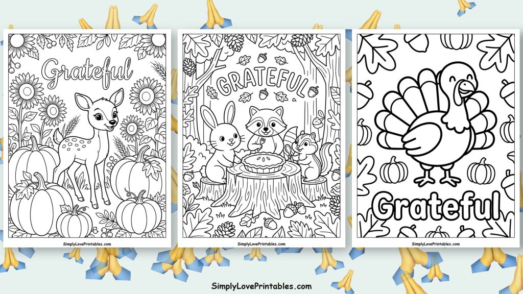 Grateful coloring pages featured image