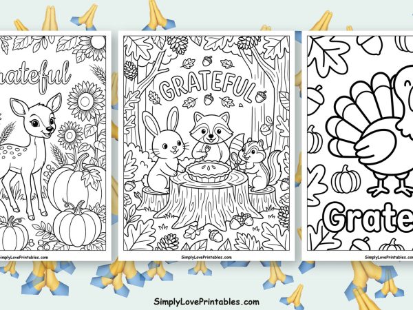 Grateful coloring pages featured image