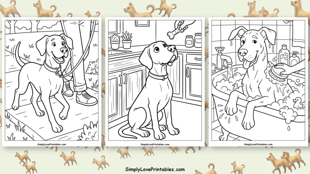 Great Dane coloring pages featured image