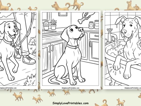 Great Dane coloring pages featured image
