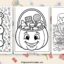 halloween candy coloring pages featured image