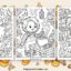 halloween chucky coloring pages featured image