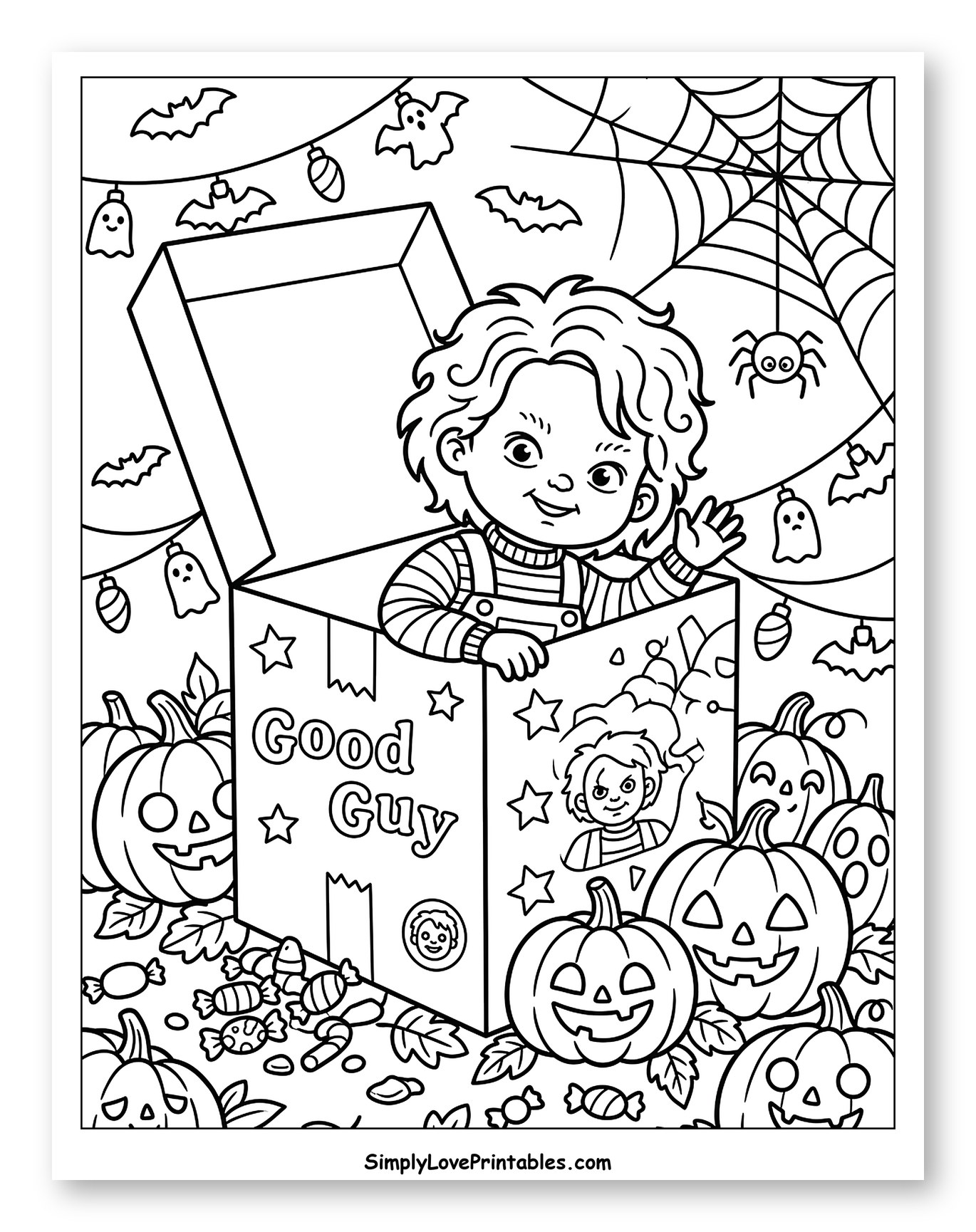 Halloween Chucky Coming Out of Box