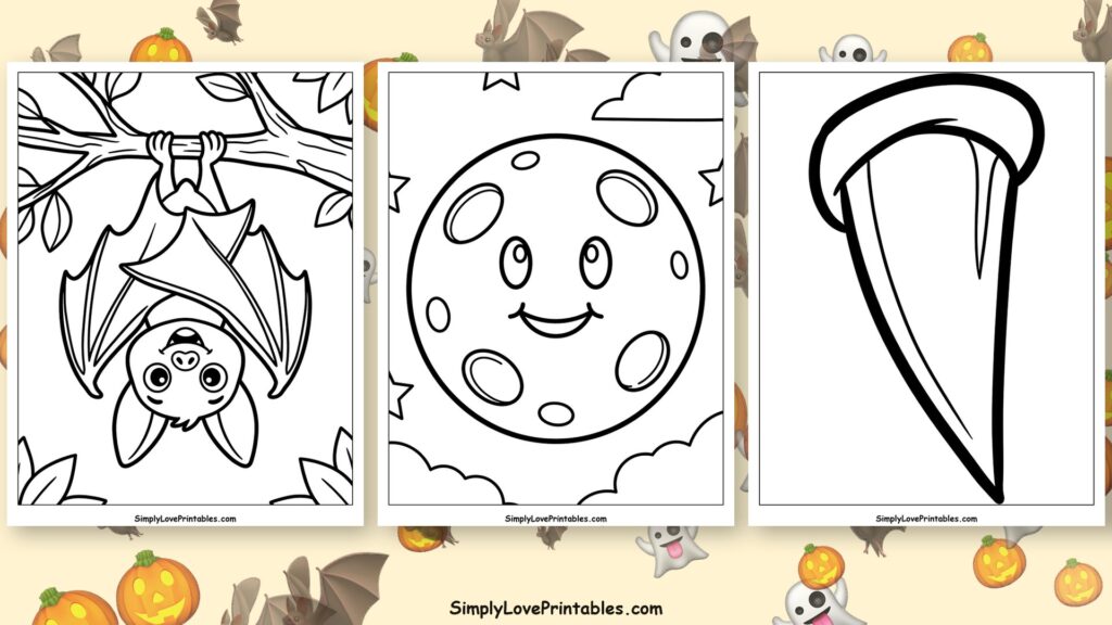 halloween coloring pages for toddlers featured image
