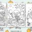 halloween Graveyard coloring pages featured image