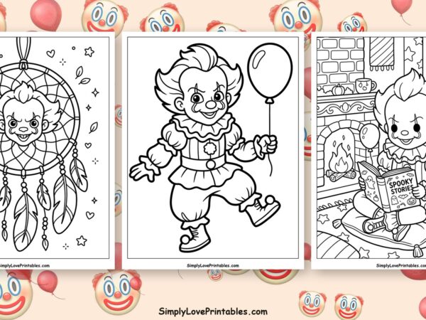 halloween pennywise coloring pages featured image