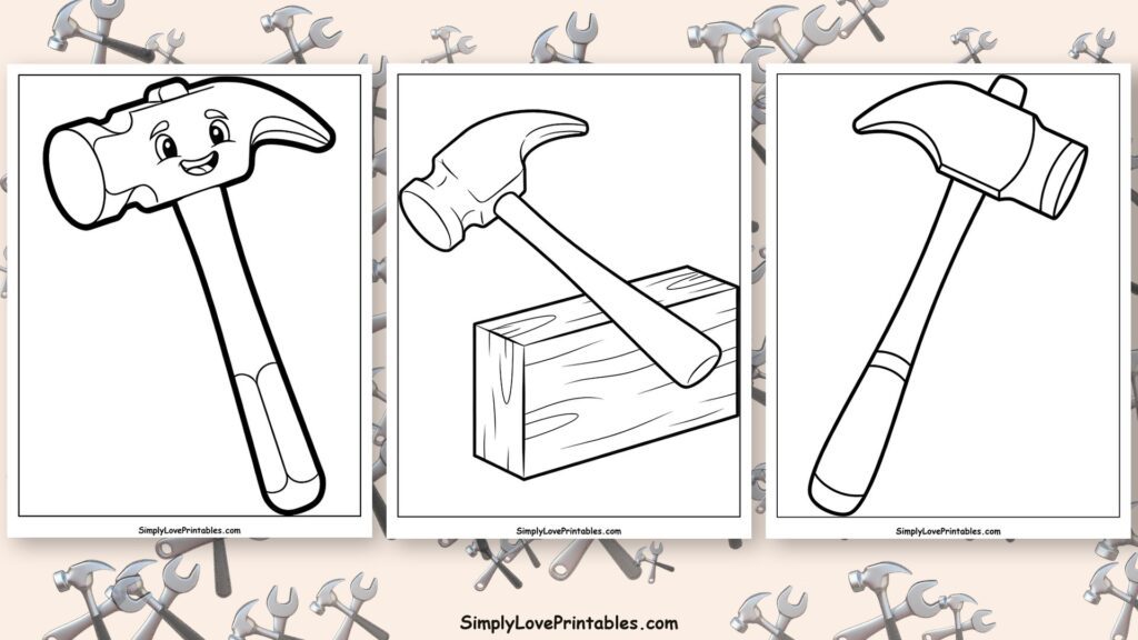 Hammer coloring pages featured image