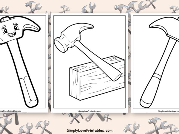 Hammer coloring pages featured image