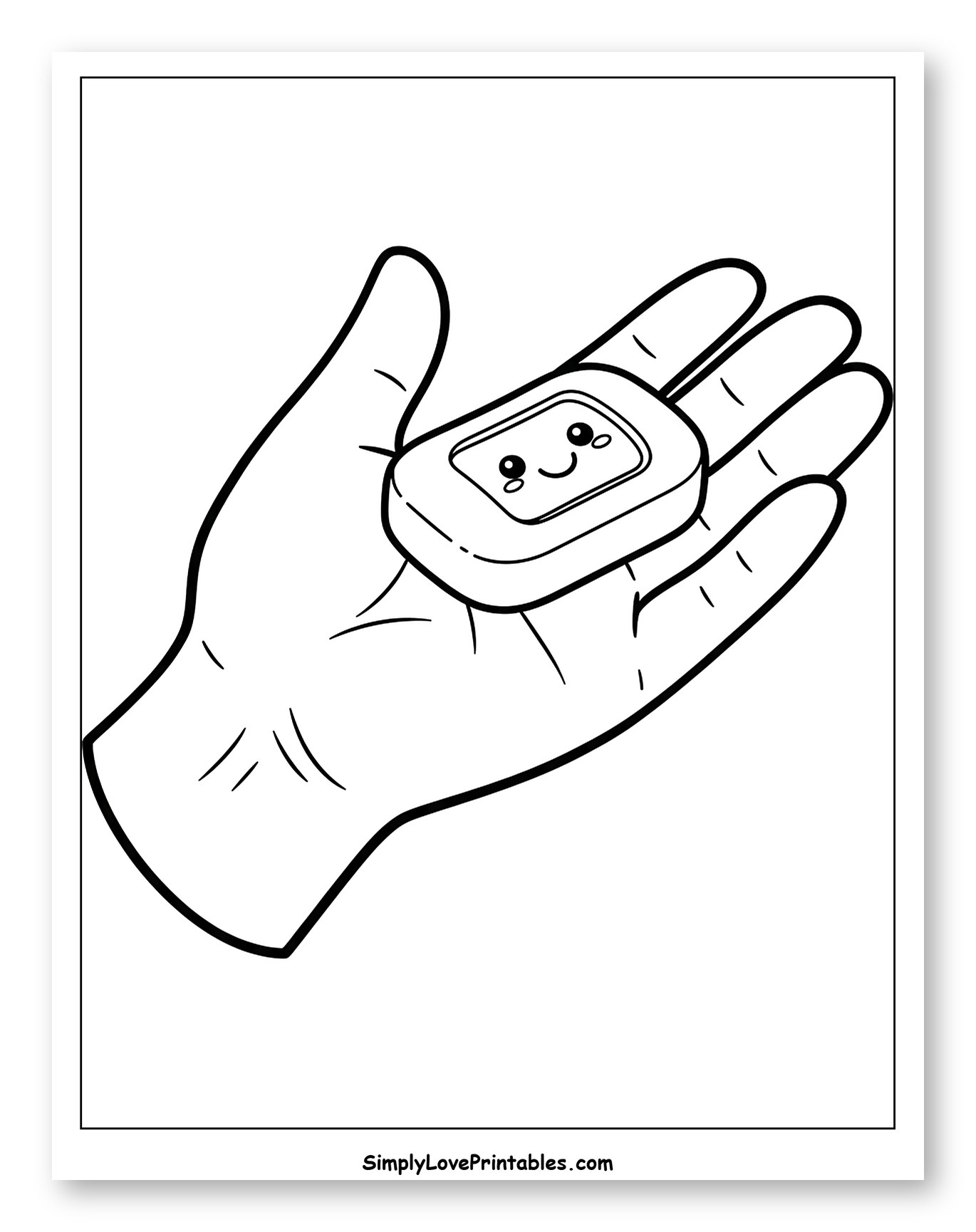 Hand Holding a Cute Bar of Soap