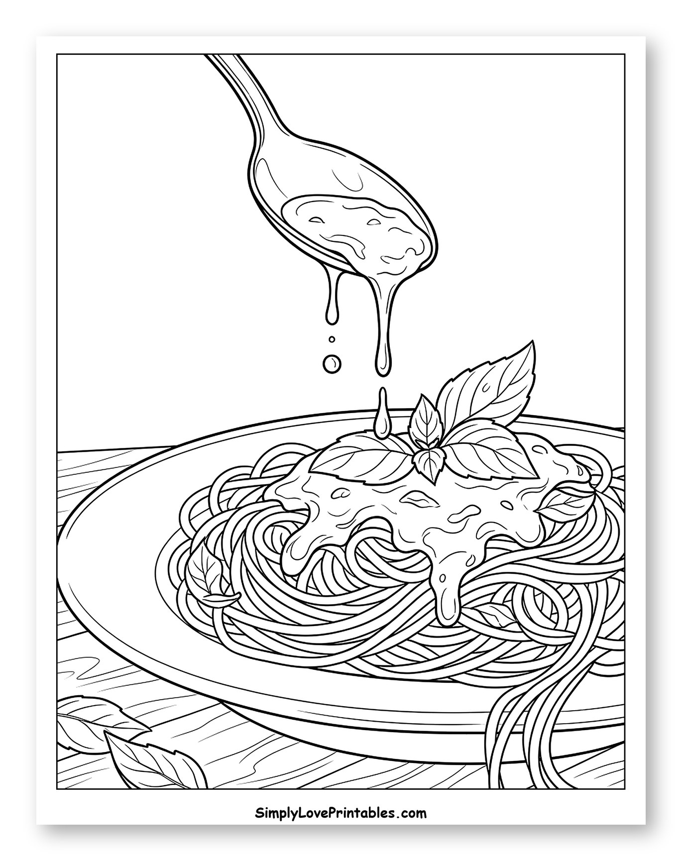 Hand Spooning Sauce onto Spaghetti Plate