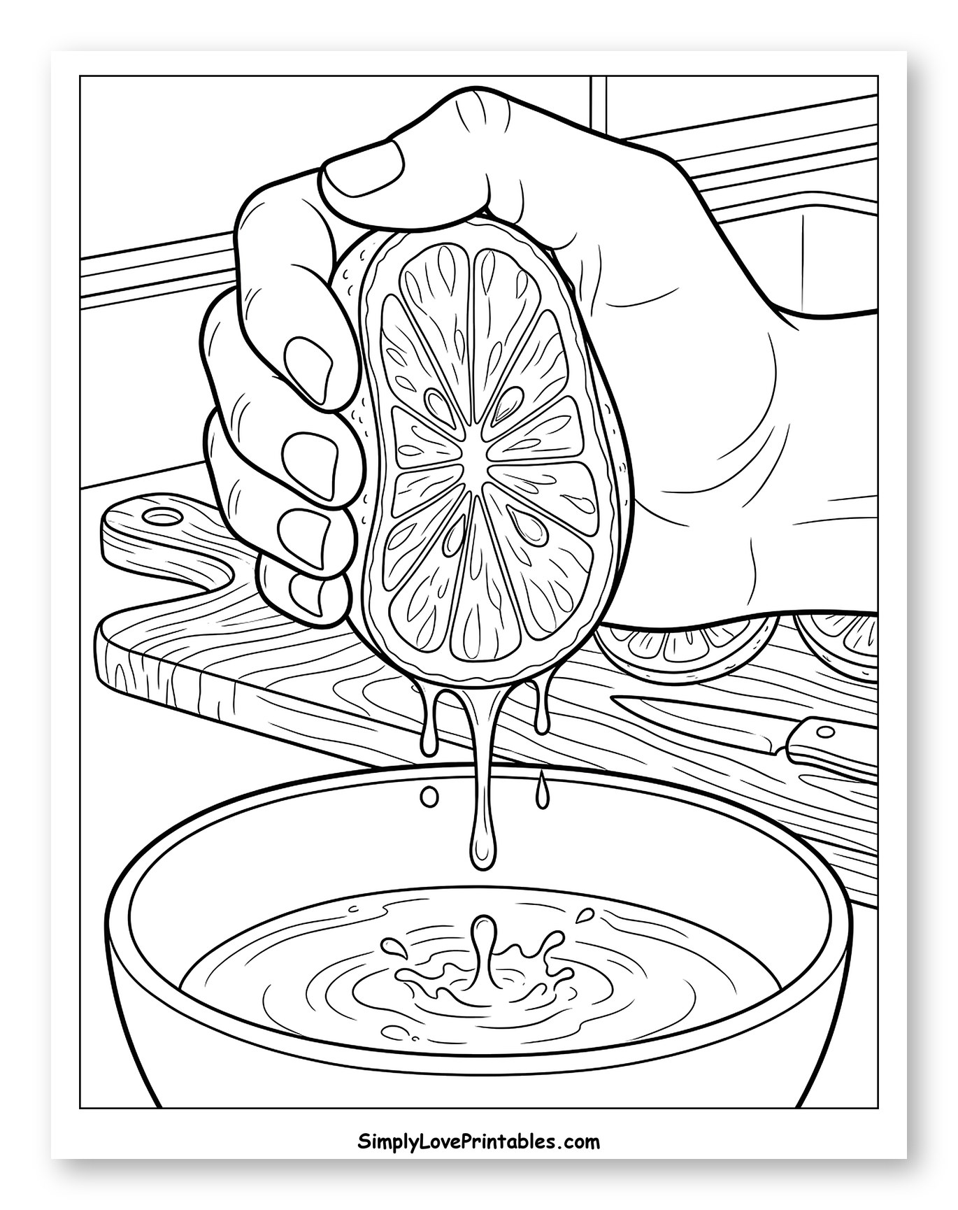 Hand Squeezing Lemon Juice into Bowl