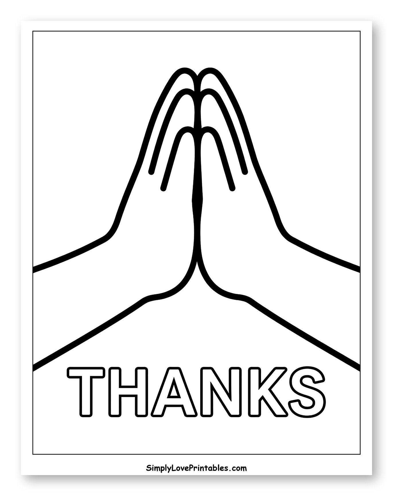 Hands Together Saying Thanks