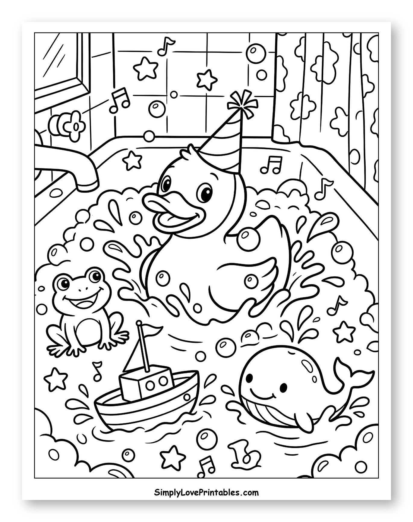 Happy Bathtub Fun with Rubber Duck and Friends