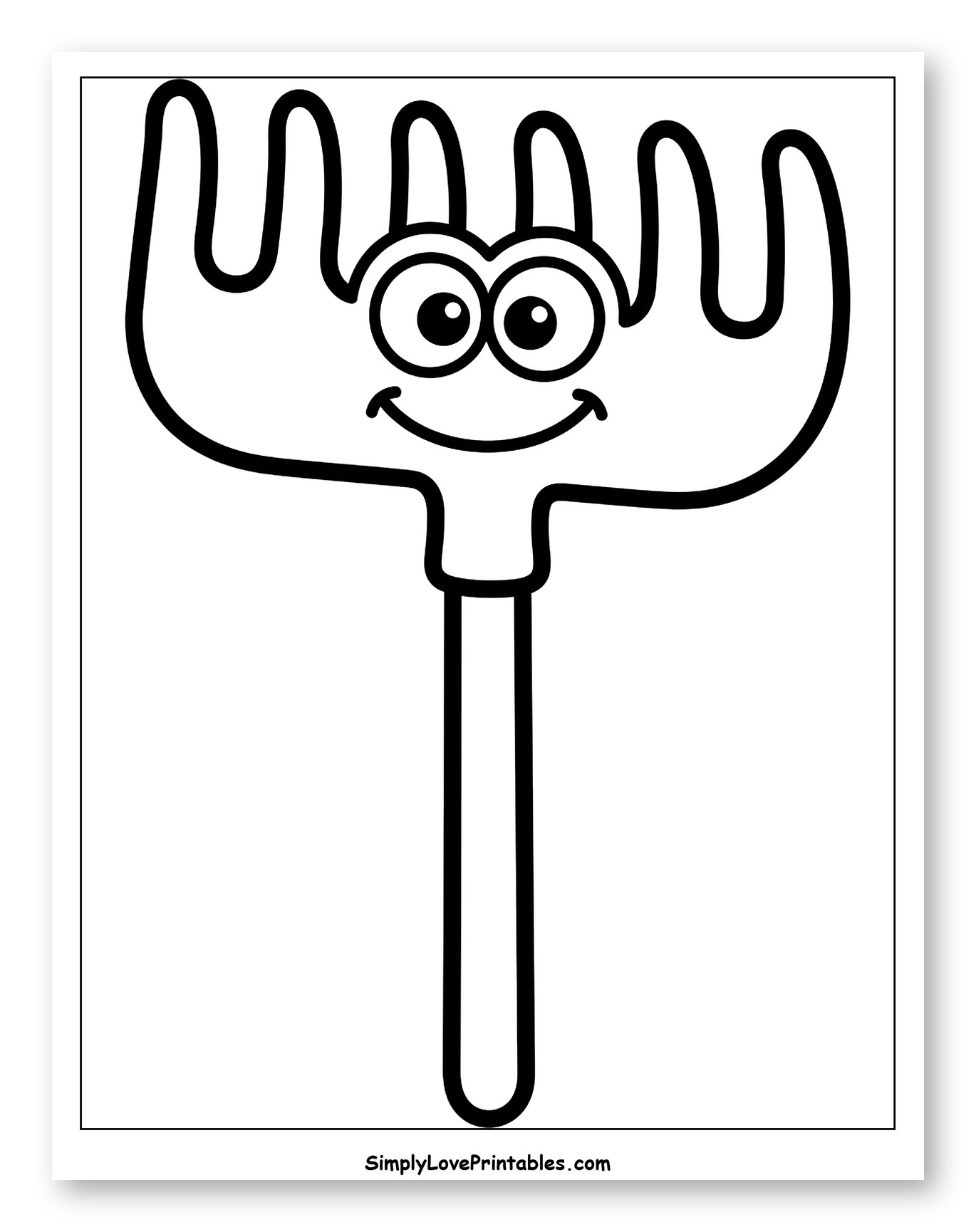 Happy Cartoon Rake Garden Tool