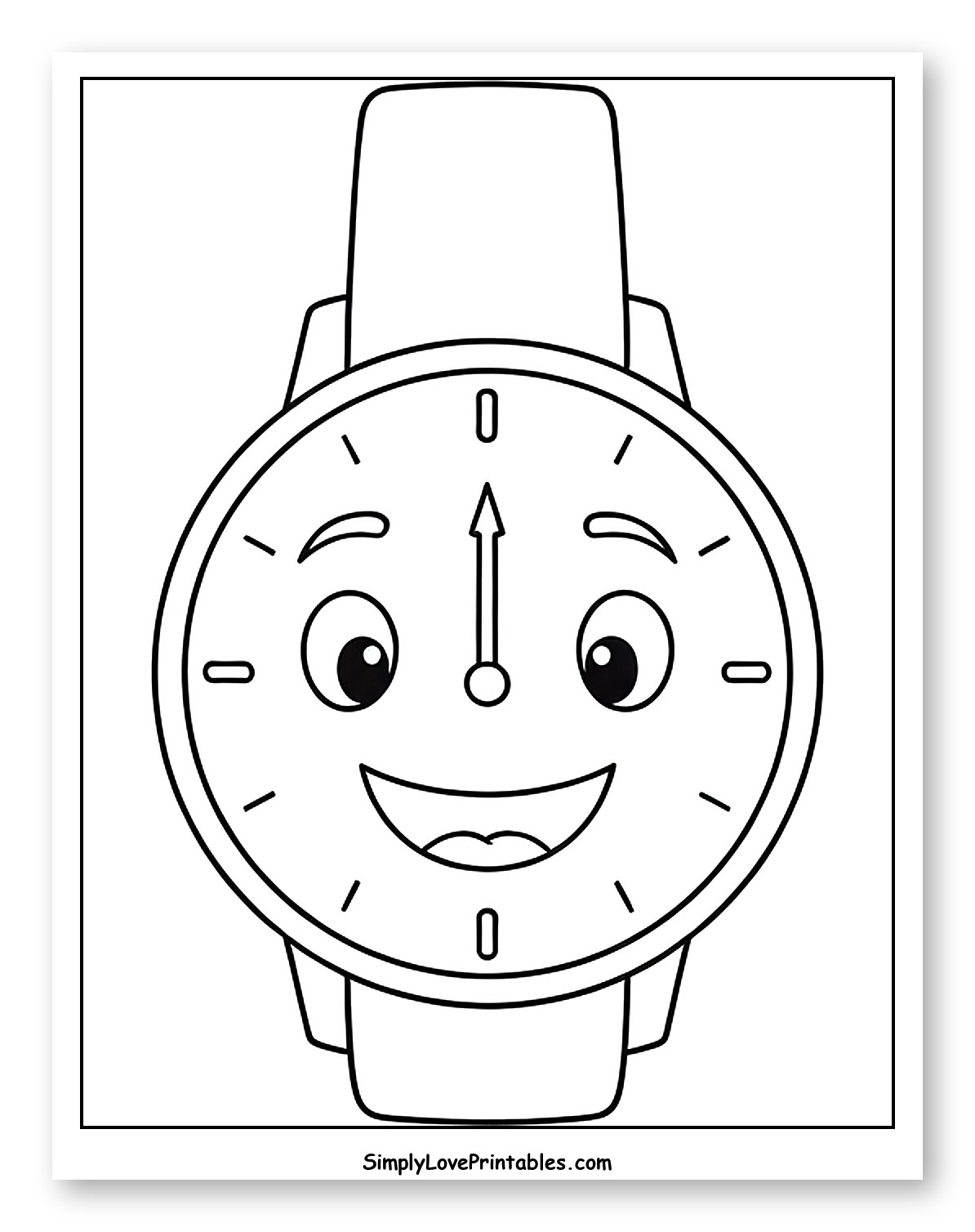 Happy Cartoon Wrist Watch Face