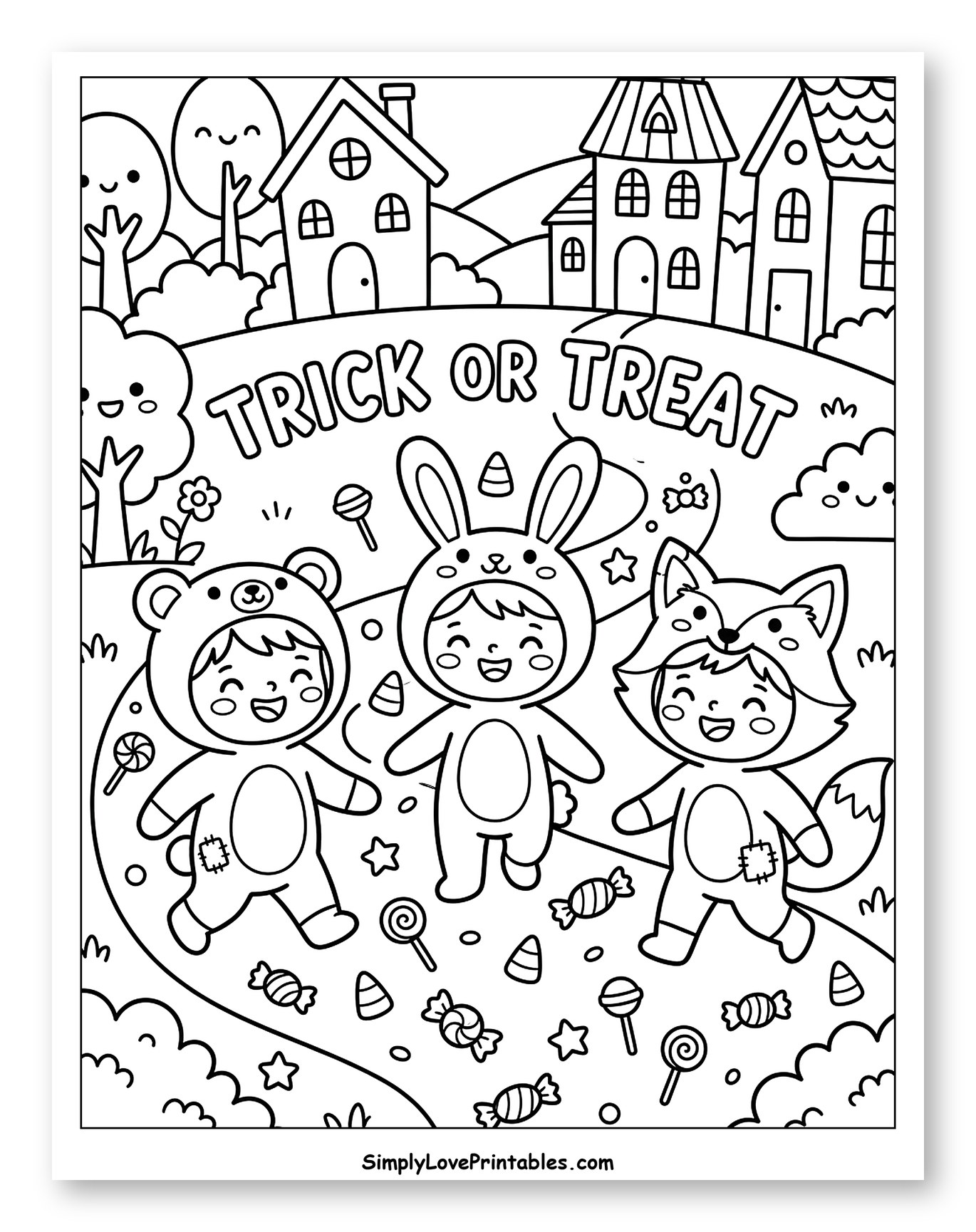 Happy Children Dressed Up for Halloween
