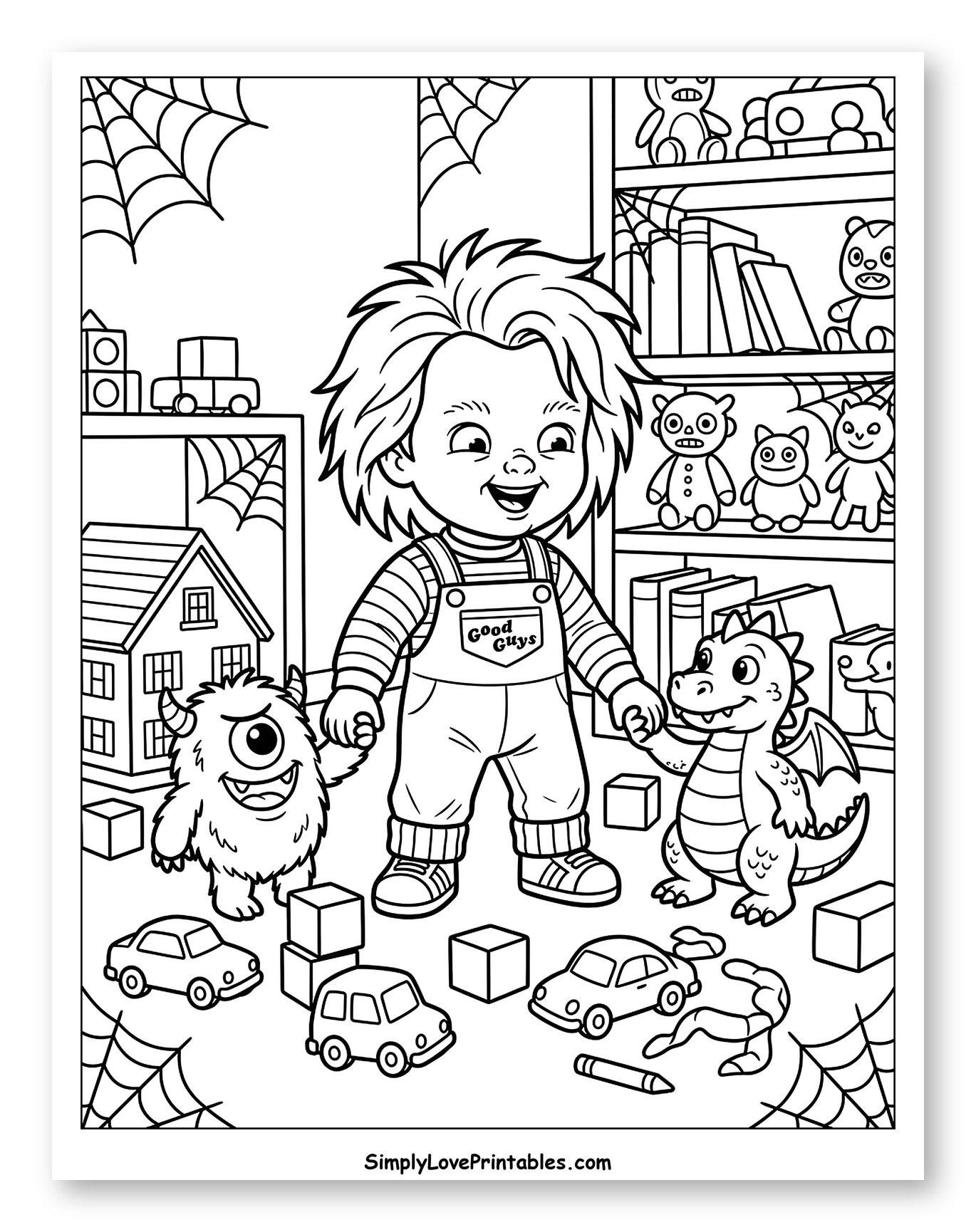 Happy Chucky Doll Playing with Friends