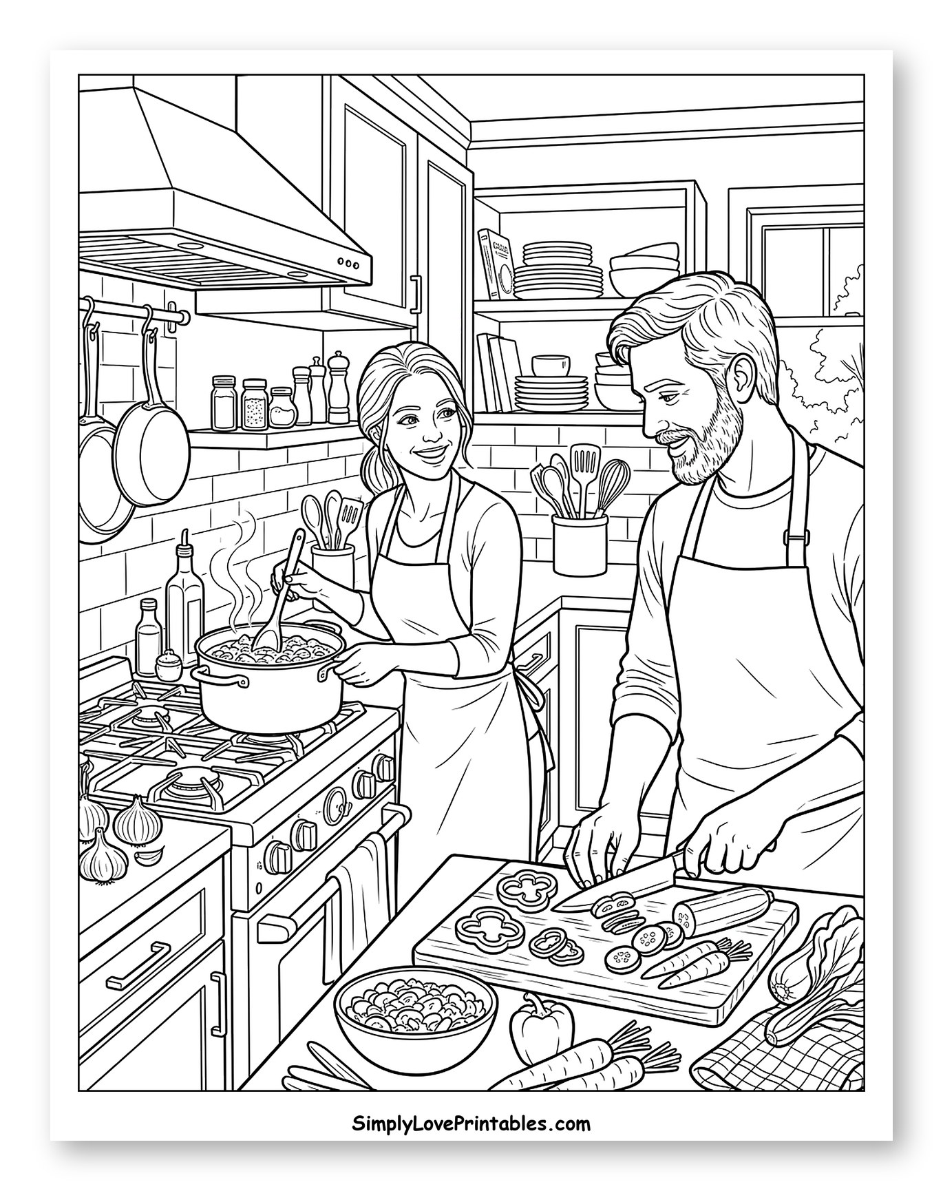 Happy Couple Preparing a Delicious Dinner