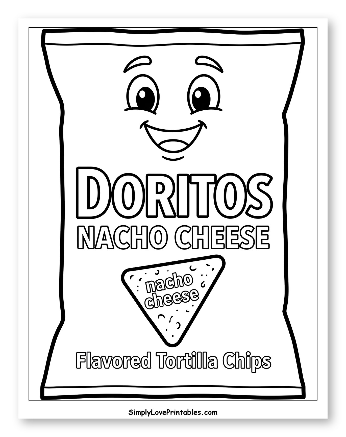Happy Doritos Nacho Cheese Bag