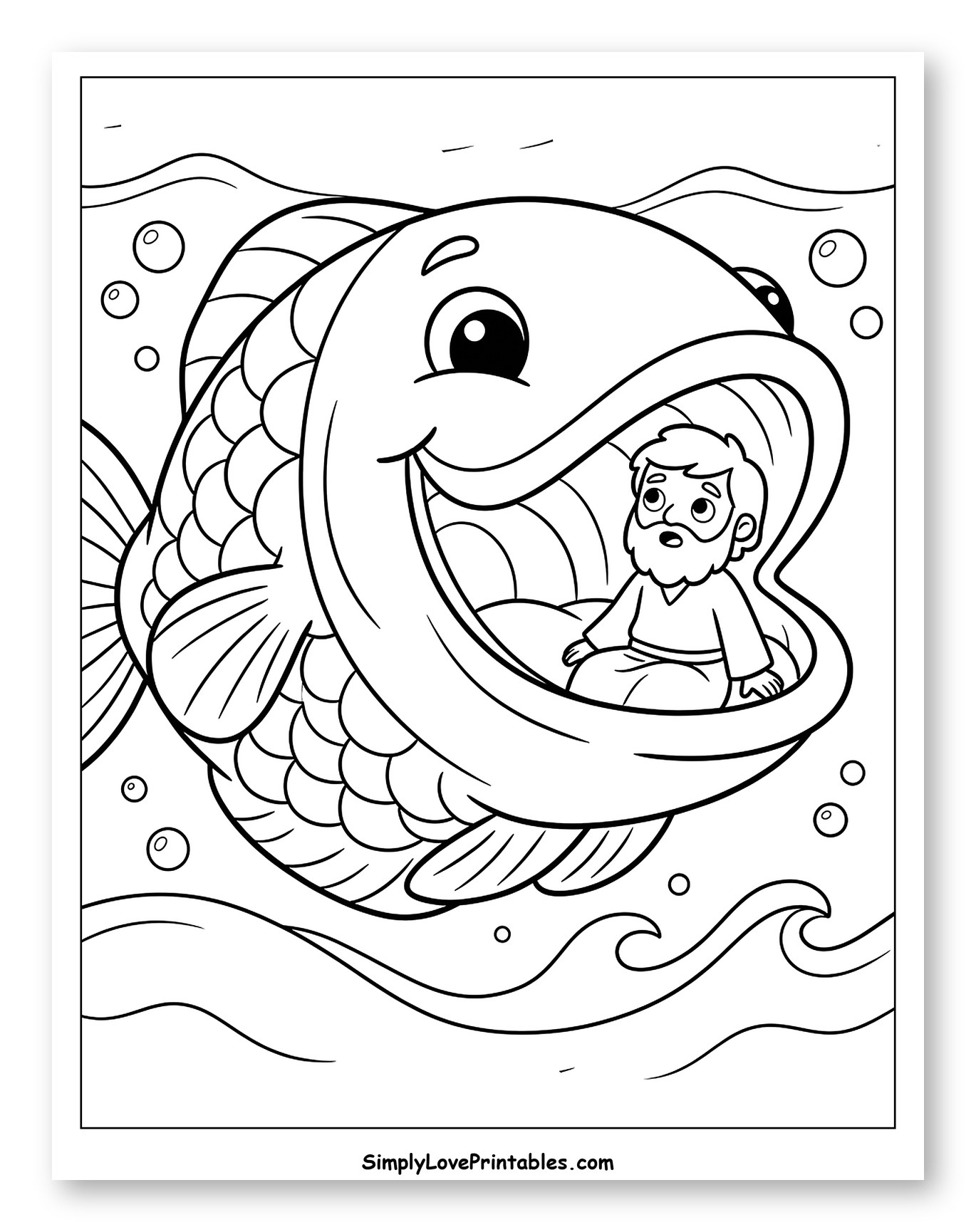 Happy Fish with Jonah Inside