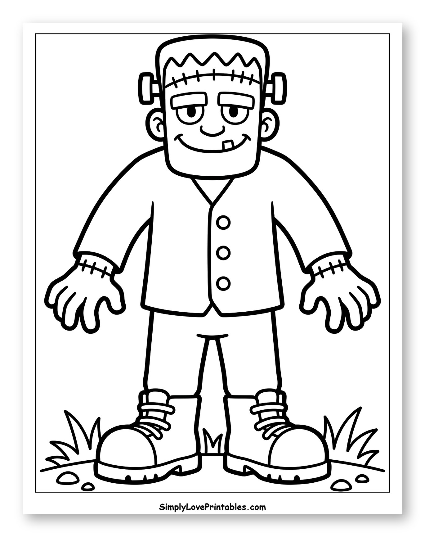 Happy Frankenstein Monster Character