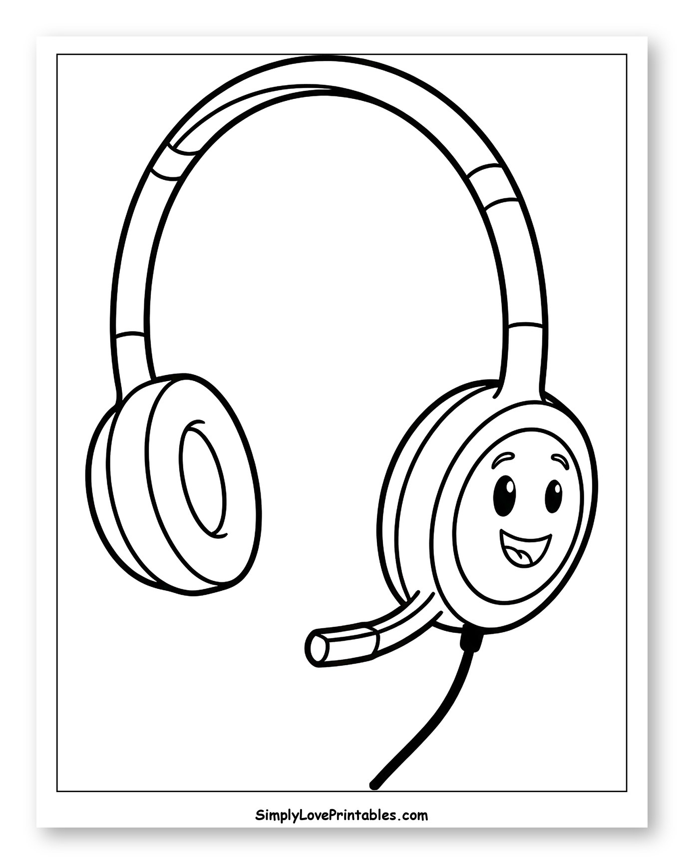 Happy Headphone with Microphone