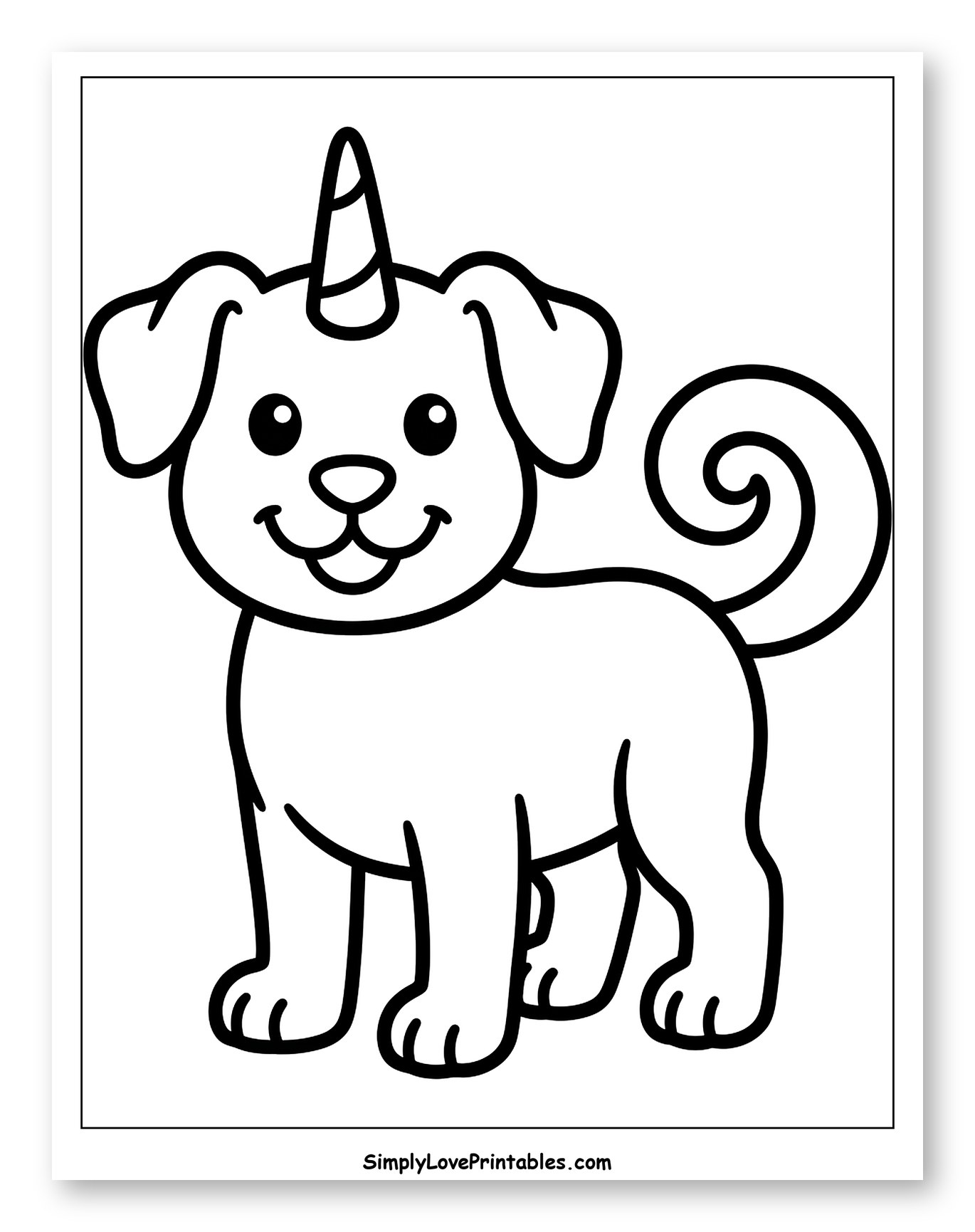 Happy Little Unicorn Puppy