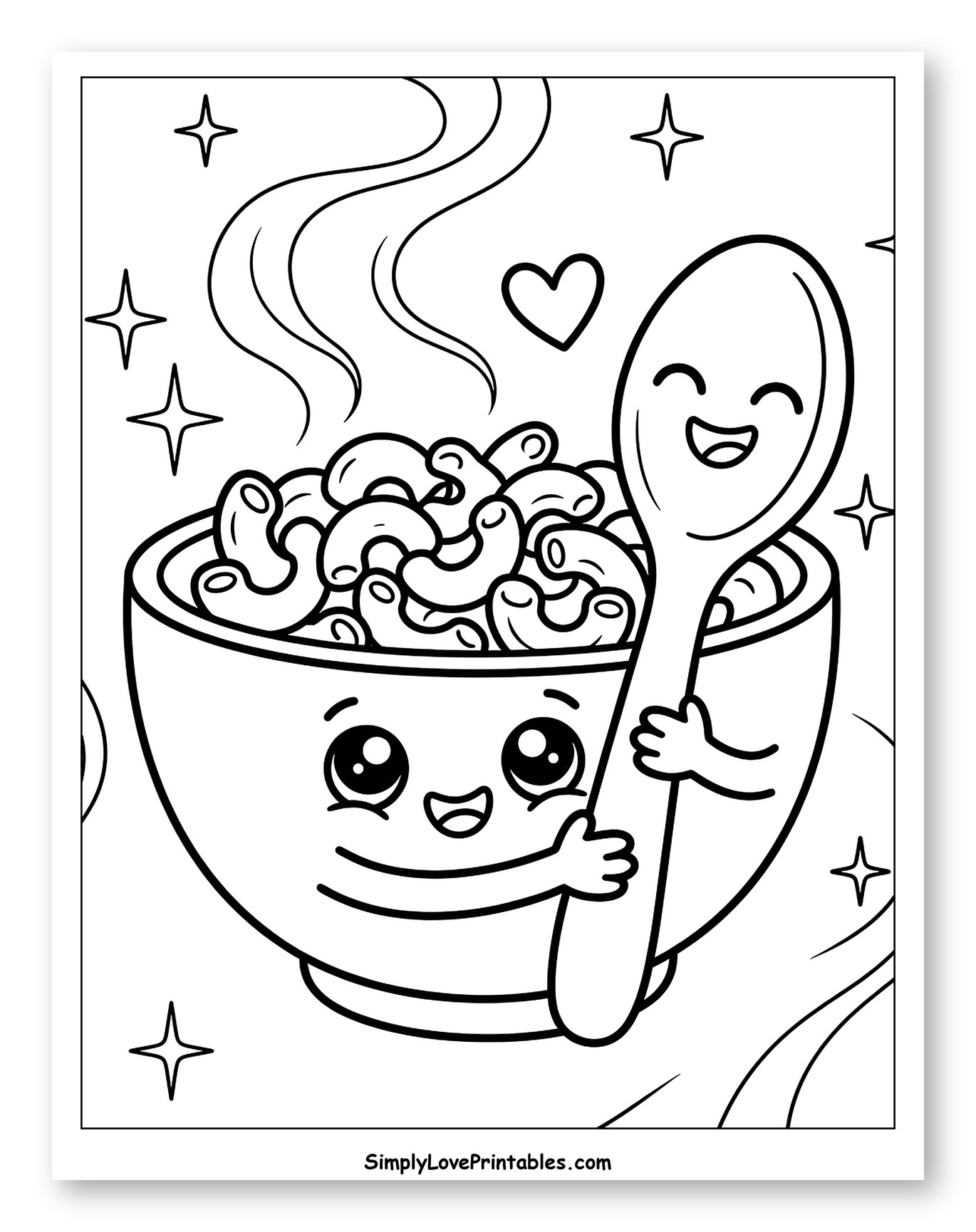 Happy Mac and Cheese with Spoon