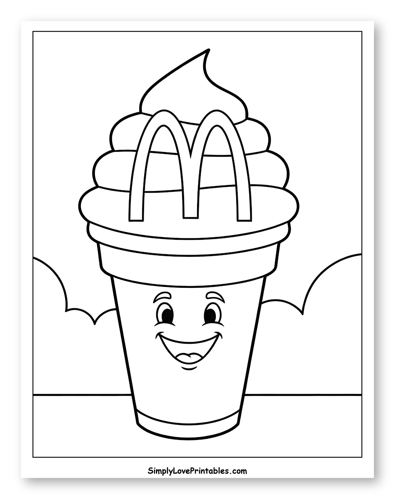 Happy McDonald's Soft Serve Ice Cream