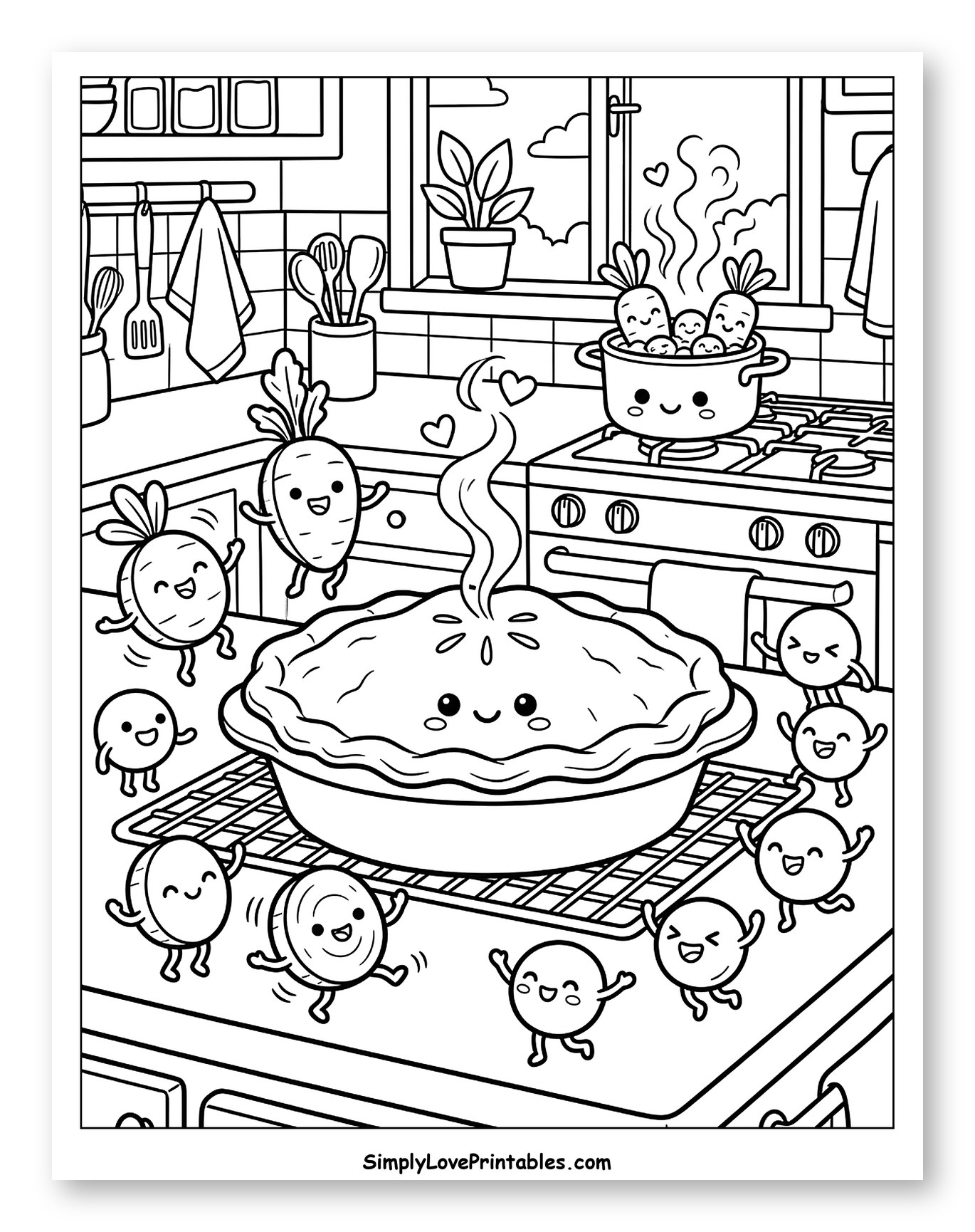 Happy Pie and Dancing Vegetables