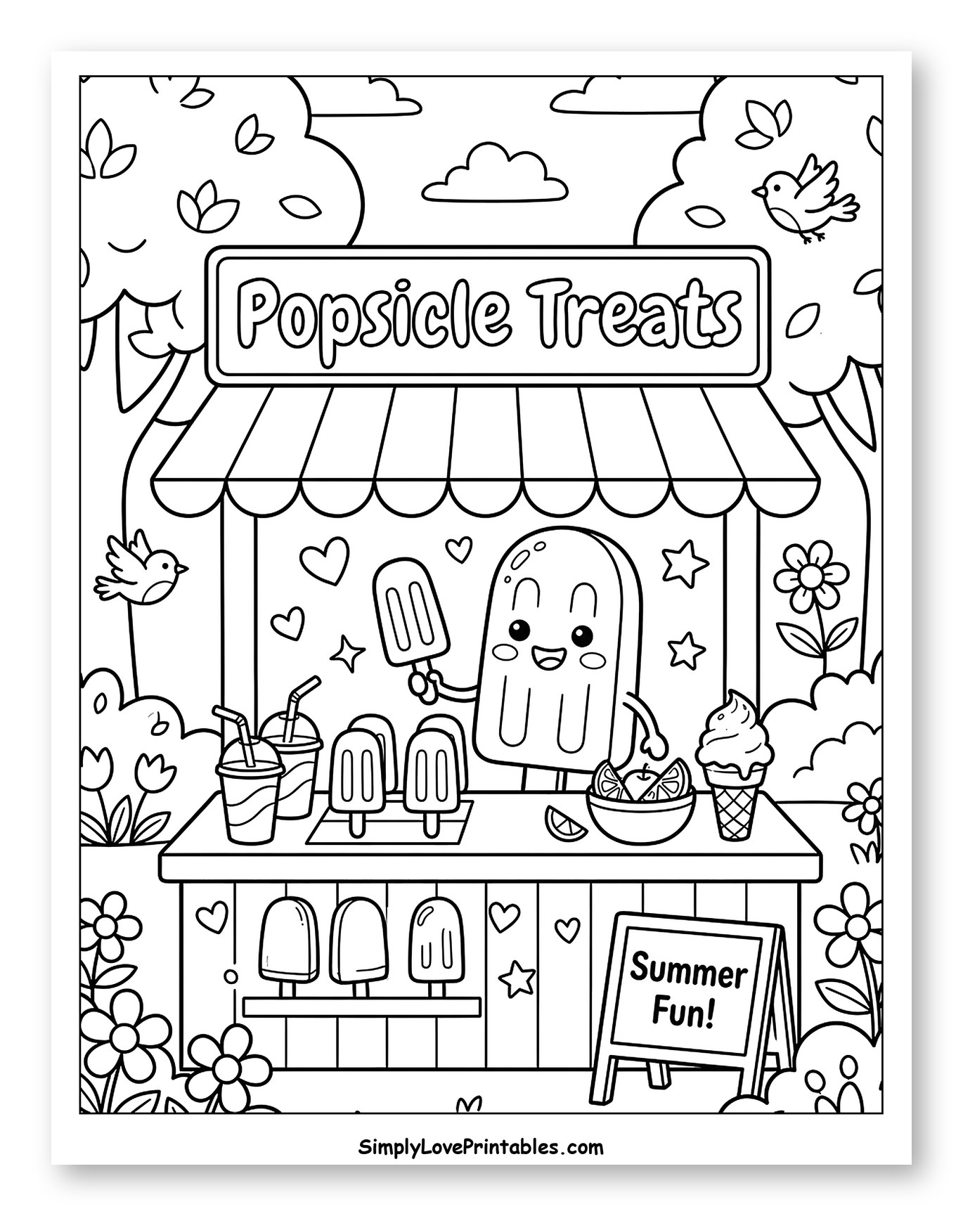 Happy Popsicle at Summer Treats Stand