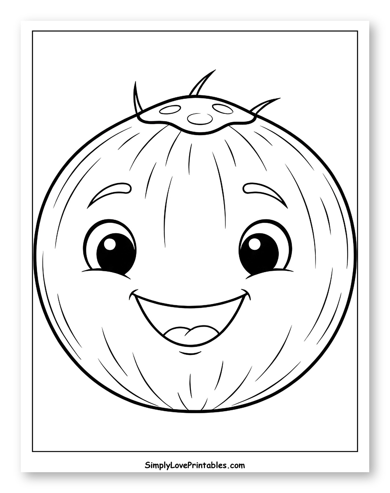 Happy Smiling Cartoon Coconut