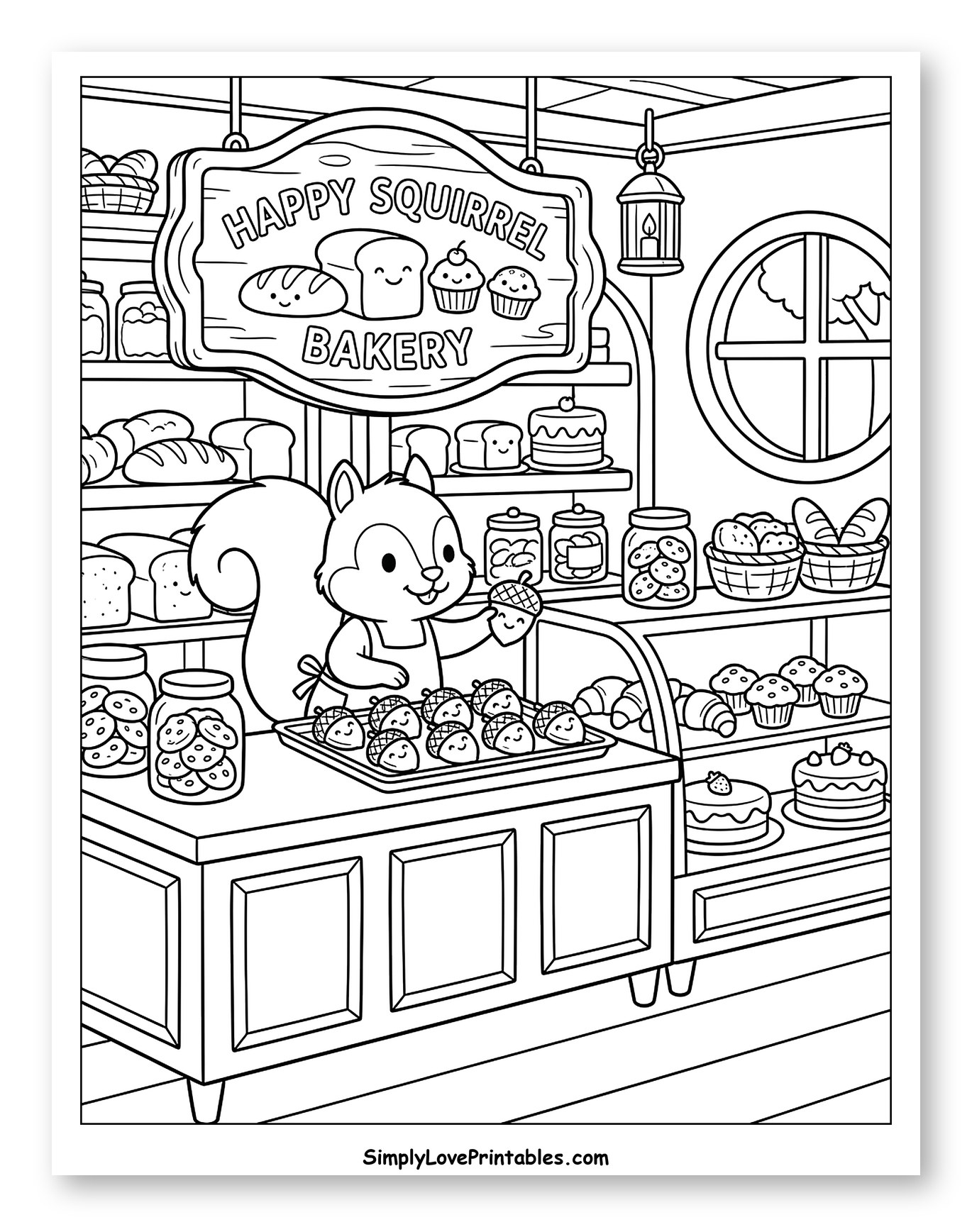 Happy Squirrel Bakery with Fresh Baked Goods