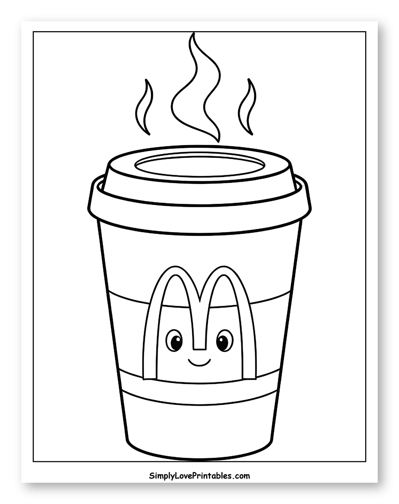 Happy Steaming McDonald's Coffee Cup