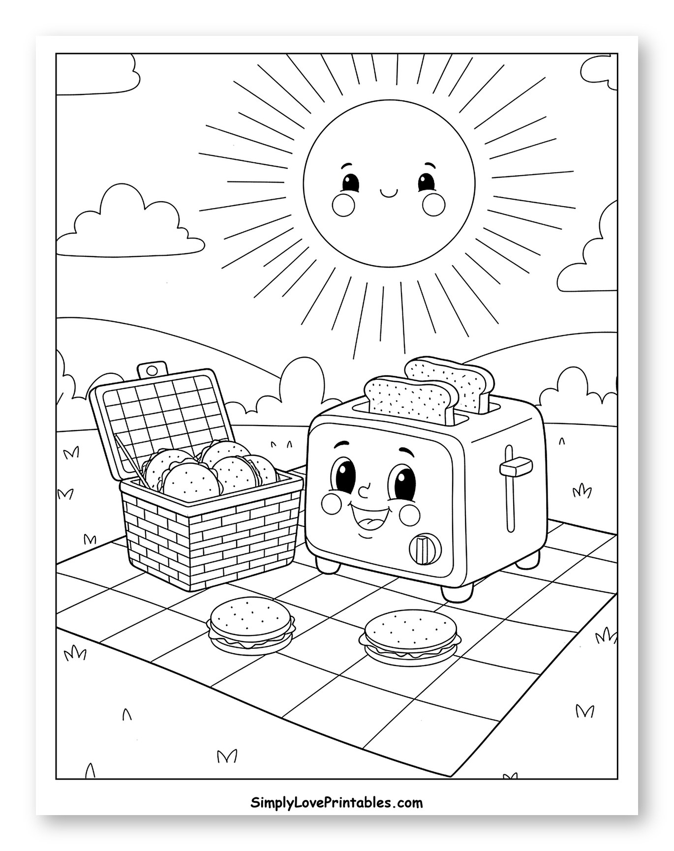 Happy Sun and Toaster Picnic