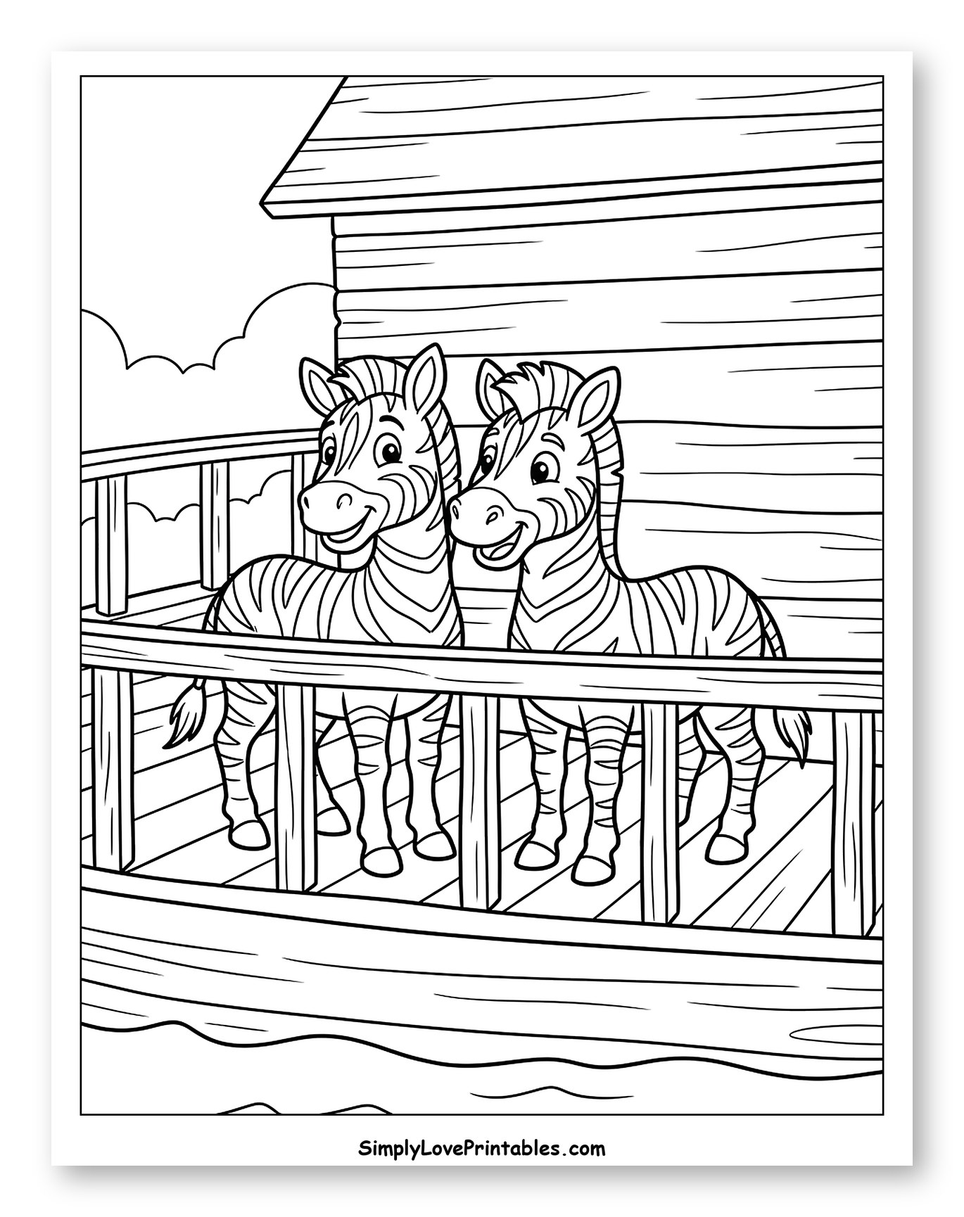Happy Zebras on the Ark Deck